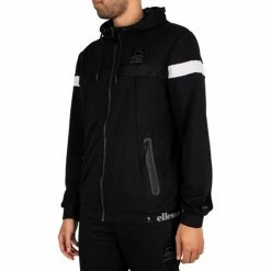 Ellesse Sweat à capuche zippé Jophiel Sweats & Polaires Couleur Noir -Ellesse Soldes 22882929 500 C