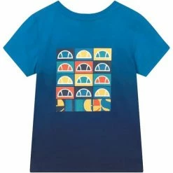 Ellesse CAMISETA AZUL NIO S3I11199 T-shirts & Polos Couleur Bleu -Ellesse Soldes 22950802 500 B