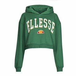 Ellesse RAMO CROP HOODY Sweats & Polaires Couleur Vert -Ellesse Soldes 23095955 500 A