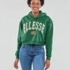 Ellesse RAMO CROP HOODY Sweats & Polaires Couleur Vert