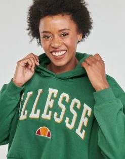 Ellesse RAMO CROP HOODY Sweats & Polaires Couleur Vert -Ellesse Soldes 23095955 500 E