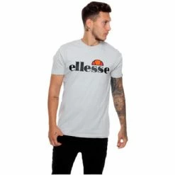 Ellesse Tee shirt homme Prado SHC07405 gris clair T-shirts & Polos Couleur Gris -Ellesse Soldes 23292116 350 C