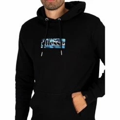 Ellesse Mante Sweat à capuche épais Sweats & Polaires Couleur Noir -Ellesse Soldes 23677635 500 E