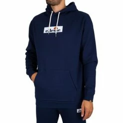 Ellesse Sweat à capuche Crestida Sweats & Polaires Couleur Bleu -Ellesse Soldes 23833582 500 C