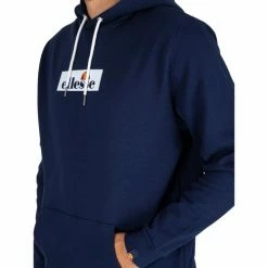 Ellesse Sweat à capuche Crestida Sweats & Polaires Couleur Bleu -Ellesse Soldes 23833582 500 E