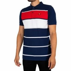 Ellesse Polo Horiz T-shirts & Polos Couleur Bleu -Ellesse Soldes 23833682 500 B