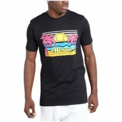 Ellesse Sechsaro Tee T-shirts & Polos Couleur Noir