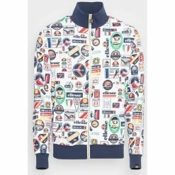 Ellesse Badged Track Top Sweats & Polaires Couleur Blanc, Bleu marine, Rouge