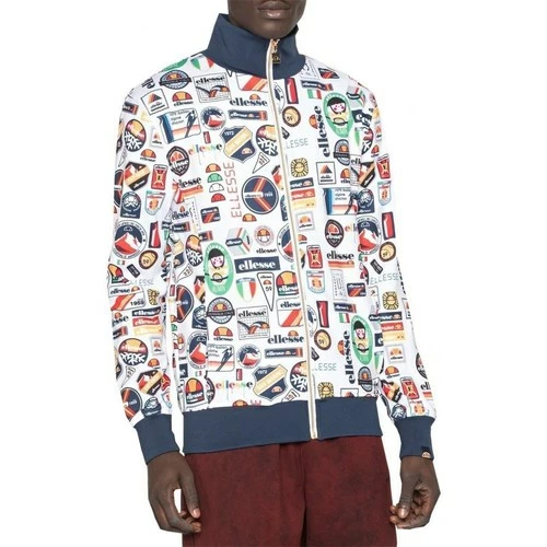 Ellesse Badged Track Top Sweats & Polaires Couleur Blanc, Bleu marine, Rouge 4 Ellesse Badged Track Top Sweats & Polaires Couleur Blanc, Bleu marine, Rouge – Image 2
