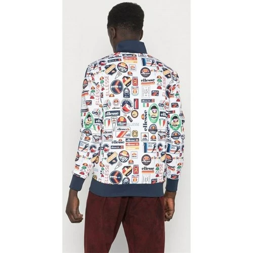 Ellesse Badged Track Top Sweats & Polaires Couleur Blanc, Bleu marine, Rouge 6 Ellesse Badged Track Top Sweats & Polaires Couleur Blanc, Bleu marine, Rouge – Image 4