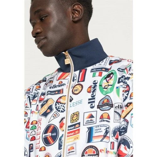 Ellesse Badged Track Top Sweats & Polaires Couleur Blanc, Bleu marine, Rouge 8 Ellesse Badged Track Top Sweats & Polaires Couleur Blanc, Bleu marine, Rouge – Image 6