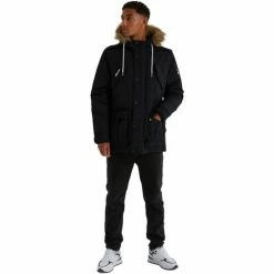 Ellesse Manteaux Couleur Noir -Ellesse Soldes 24108275 500 C