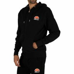Ellesse Miletto Zip Logo Hoodie Sweats & Polaires Couleur Noir -Ellesse Soldes 5687646 500 C