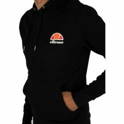 Ellesse Sweat à capuche gauche avec logo Sweats & Polaires Couleur Noir -Ellesse Soldes 5687665 500 E